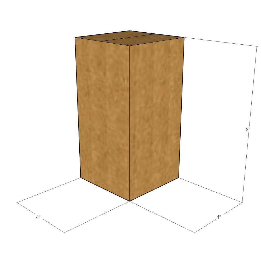 4 x 4 x 8" Tall Corrugated Boxes -25 per Bundle