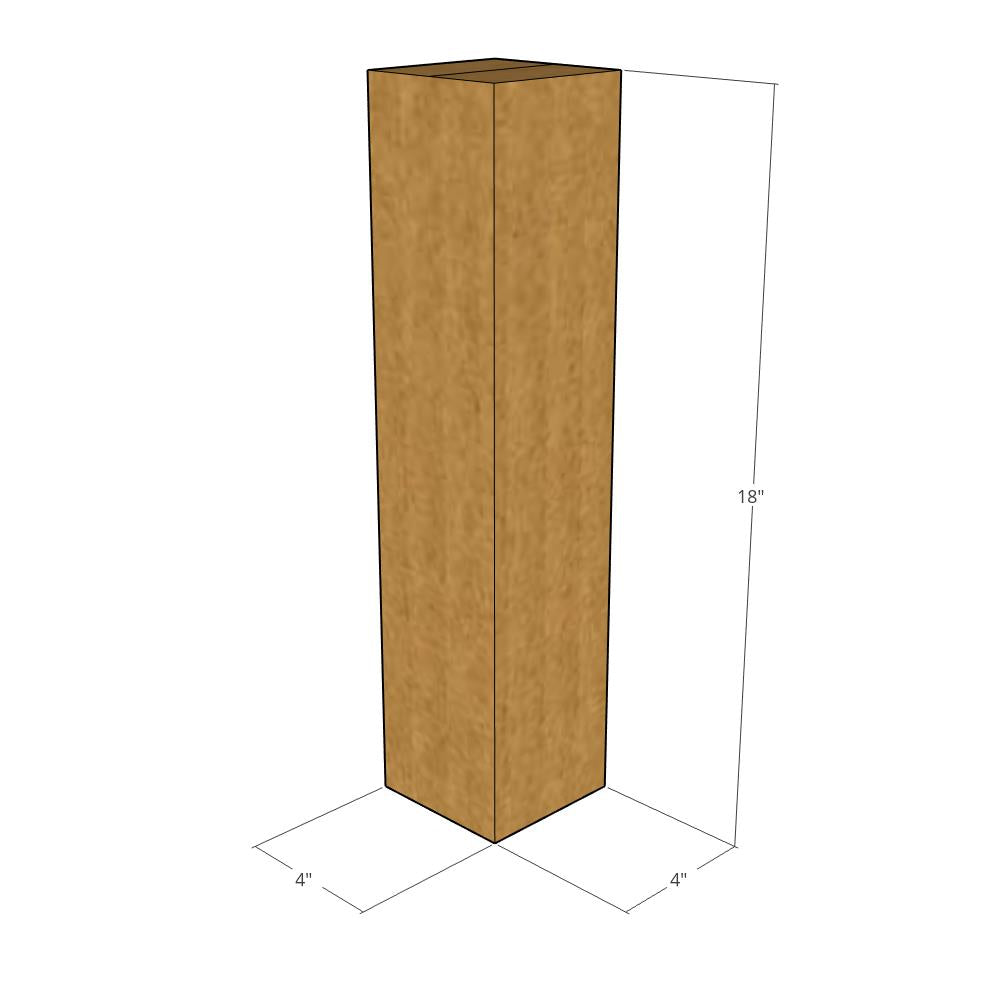4 x 4 x 18" Tall Corrugated Boxes -25 per Bundle