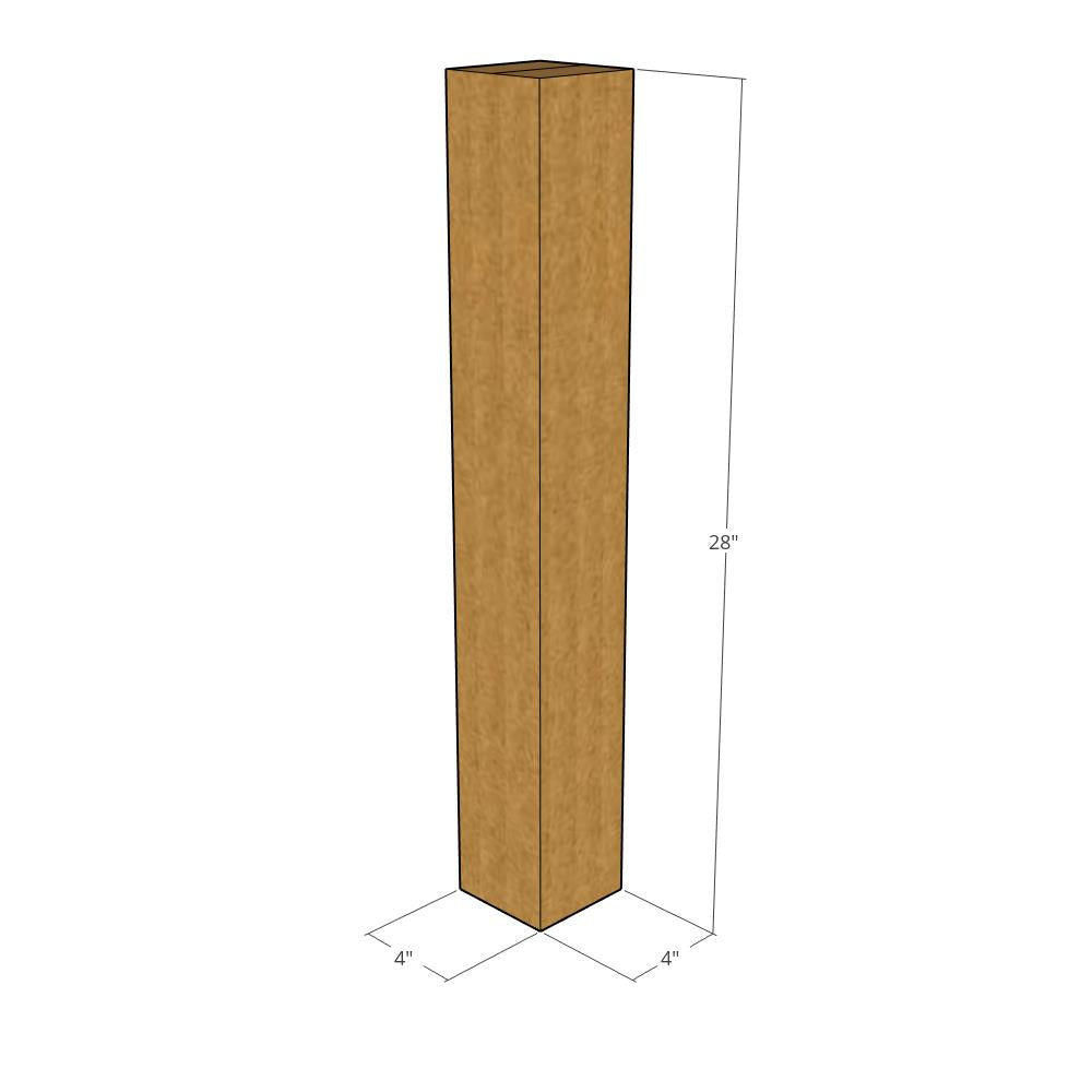 4 x 4 x 28" Tall Corrugated Boxes -25 per Bundle