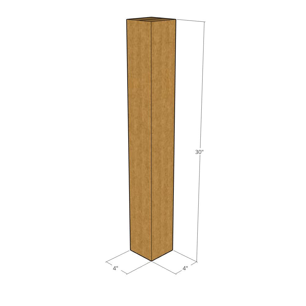 4 x 4 x 30" Tall Corrugated Boxes -25 per Bundle