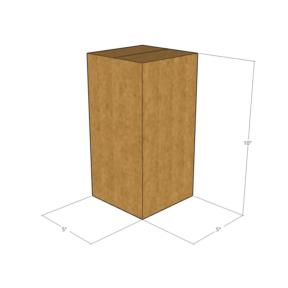 5 x 5 x 10" Tall Corrugated Boxes -25 per Bundle