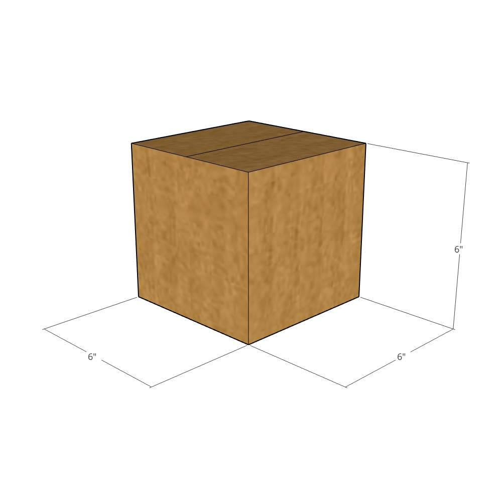 6 x 6 x 6" Heavy-Duty Corrugated Boxes -25 per Bundle