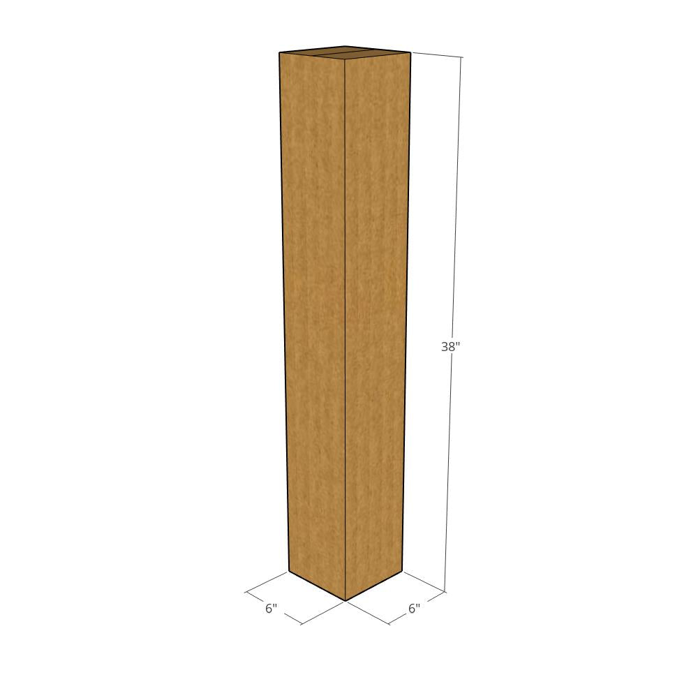 6 x 6 x 38" Tall Corrugated Boxes -25 per Bundle