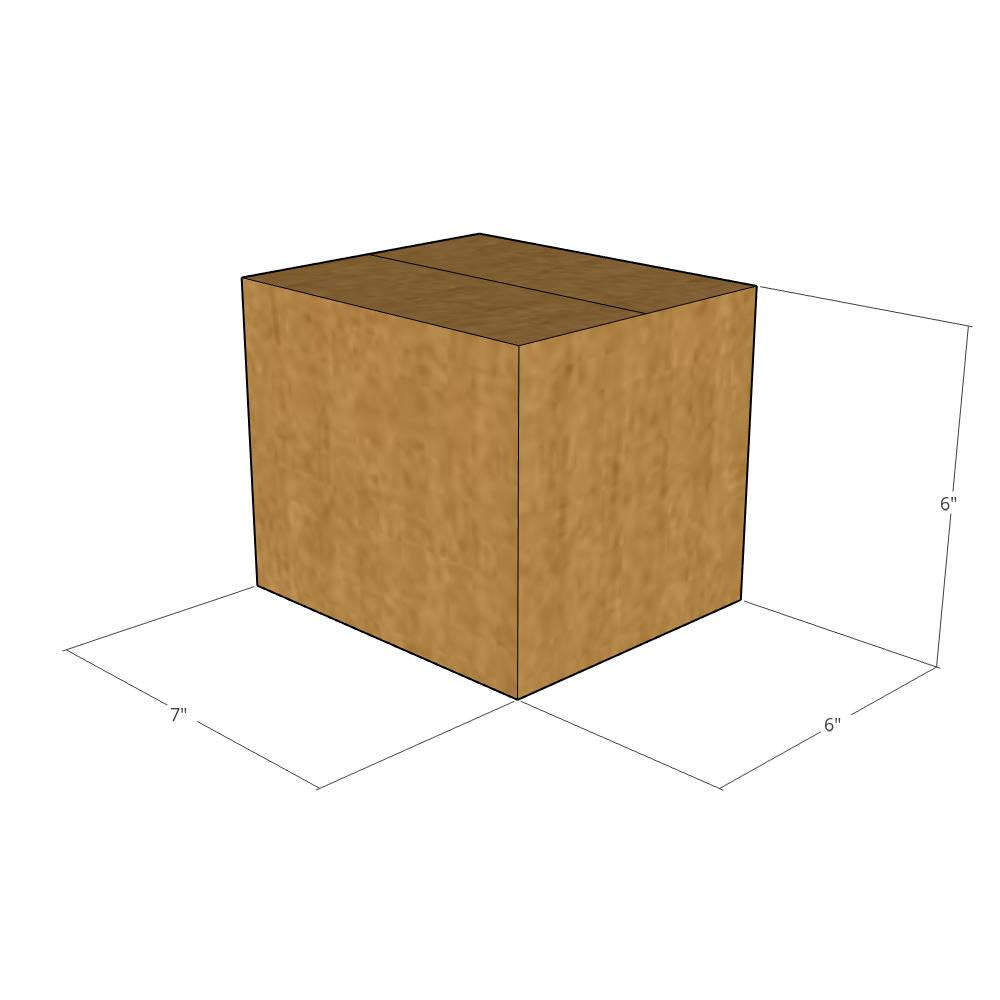 7 x 6 x 6" Corrugated Boxes -25 per Bundle