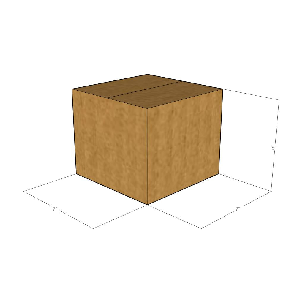 7 x 7 x 6" Corrugated Boxes -25 per Bundle