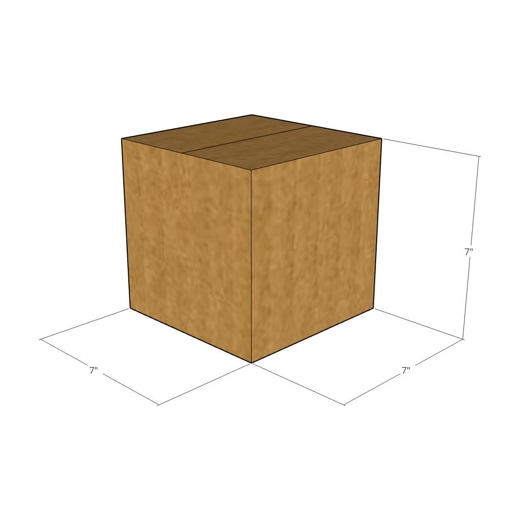 7 x 7 x 7" Corrugated Boxes -25 per Bundle