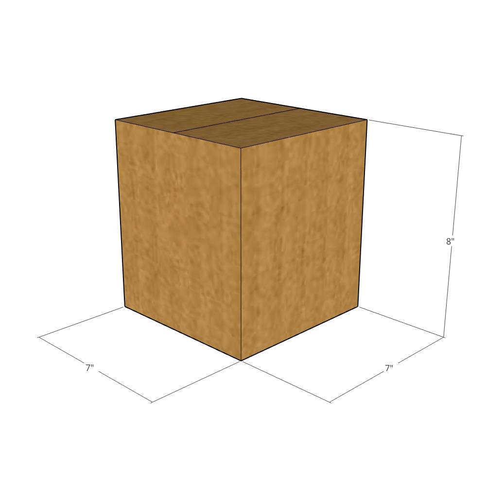 7 x 7 x 8" Corrugated Boxes -25 per Bundle