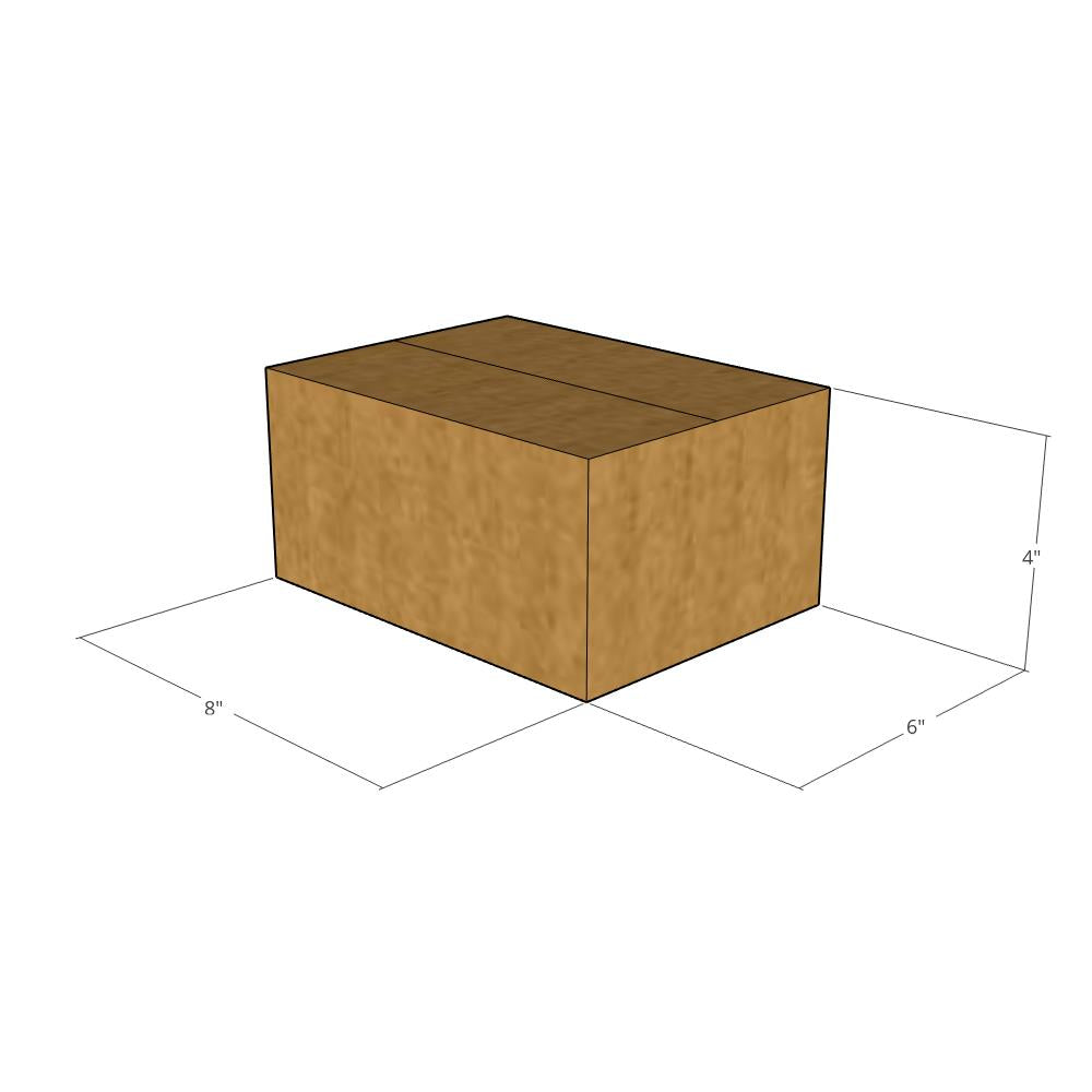 8 x 6 x 4" Multi-Depth Corrugated Boxes -25 per Bundle