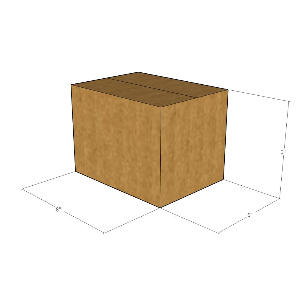 8 x 6 x 6" Corrugated Boxes -25 per Bundle