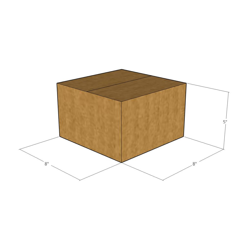 8 x 8 x 5" Corrugated Boxes -25 per Bundle
