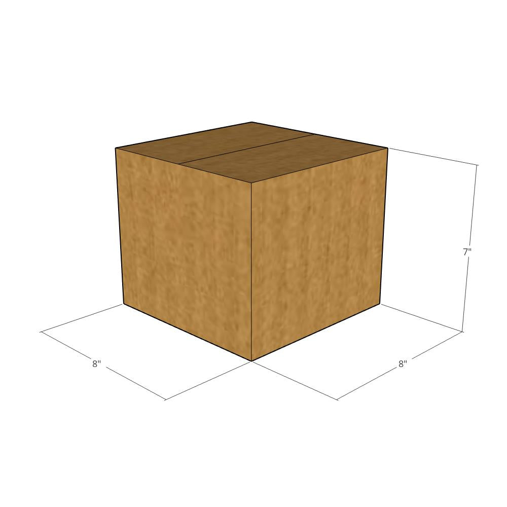 8 x 8 x 7" Corrugated Boxes -25 per Bundle