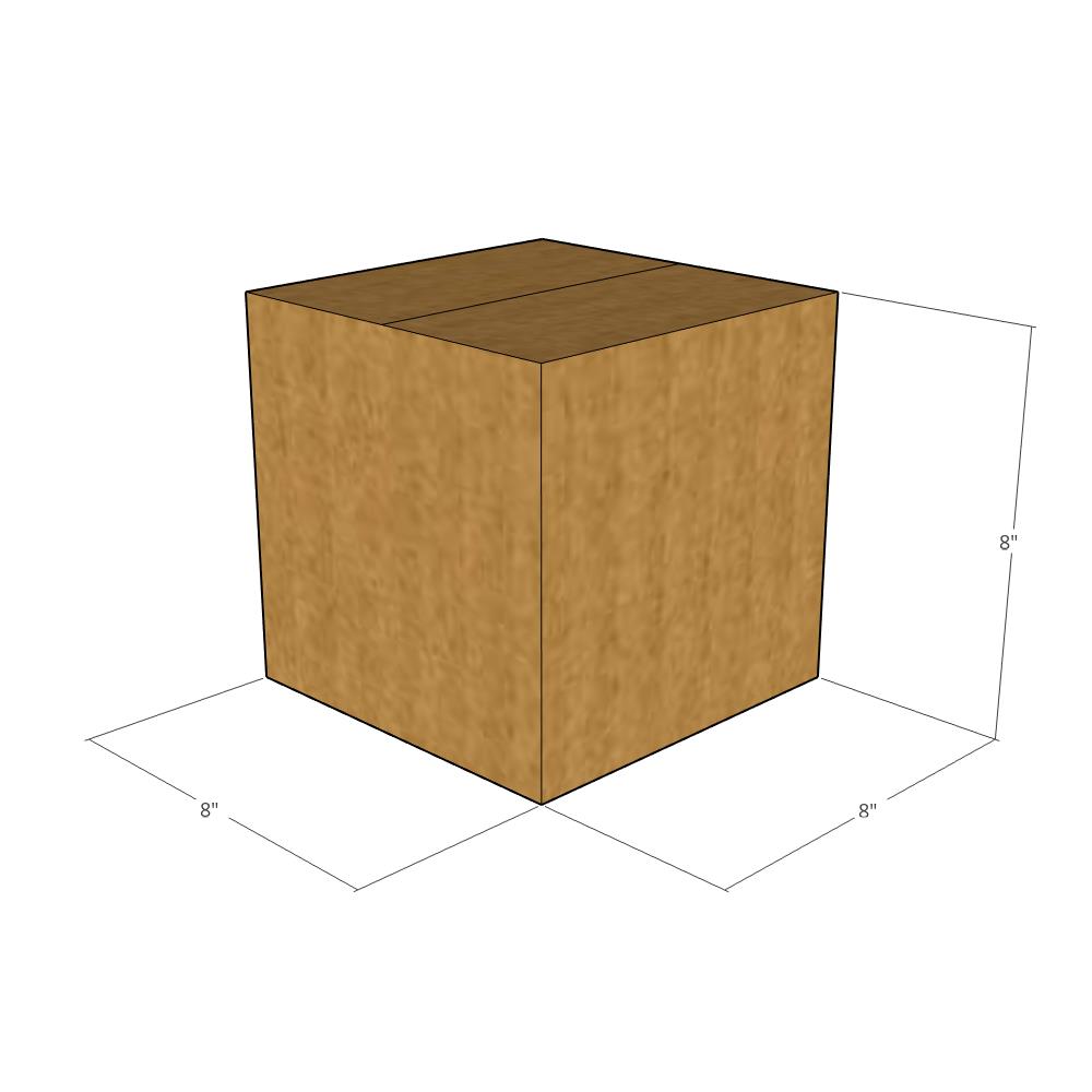 8 x 8 x 8" Corrugated Boxes -25 per Bundle