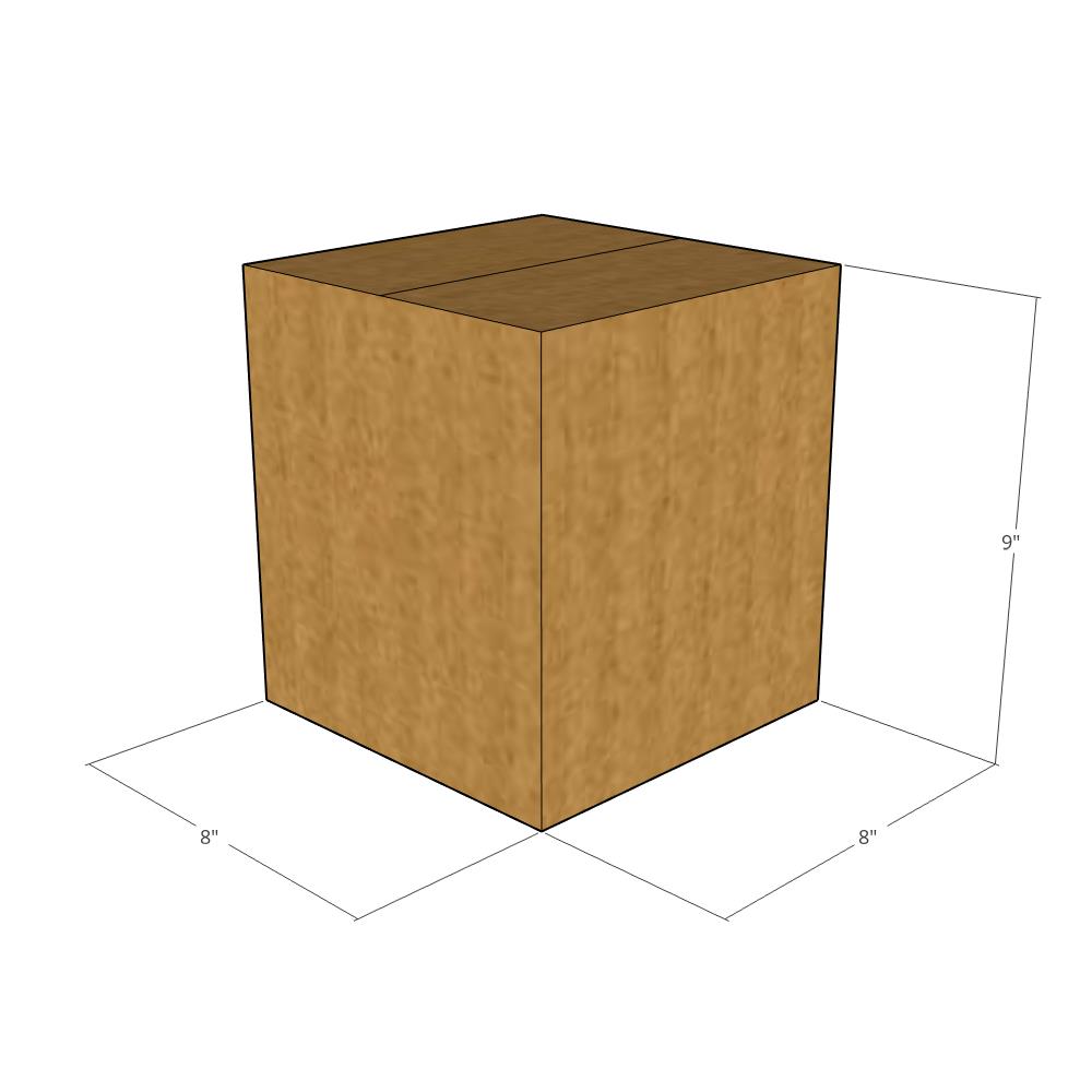 8 x 8 x 9" Corrugated Boxes -25 per Bundle