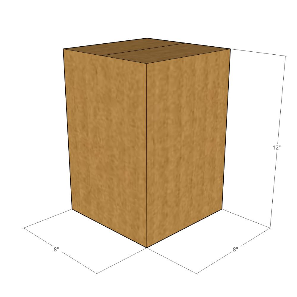 8 x 8 x 12" Corrugated Boxes -25 per Bundle