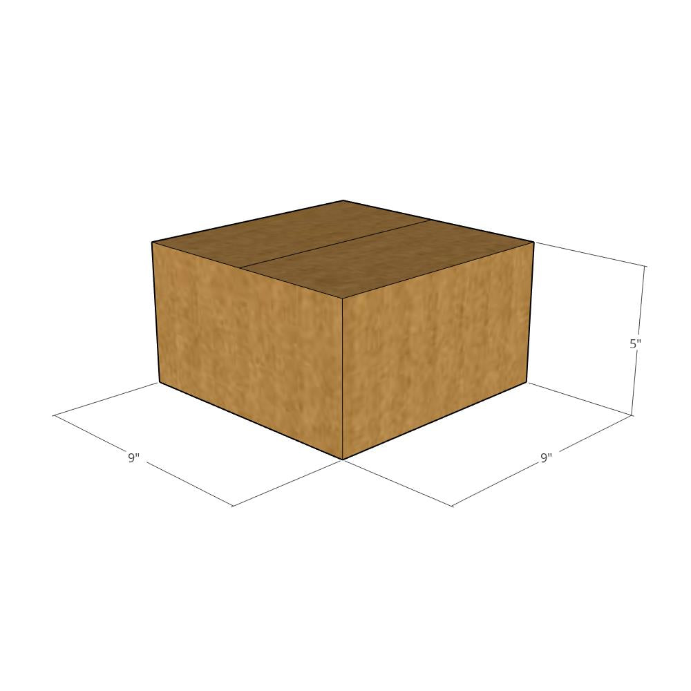 9 x 9 x 5" Corrugated Boxes -25 per Bundle