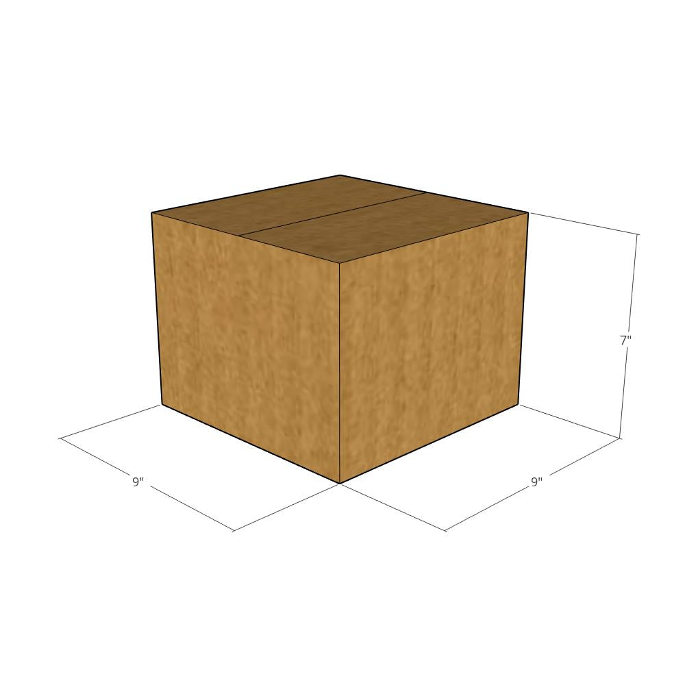 9 x 9 x 7" Corrugated Boxes -25 per Bundle