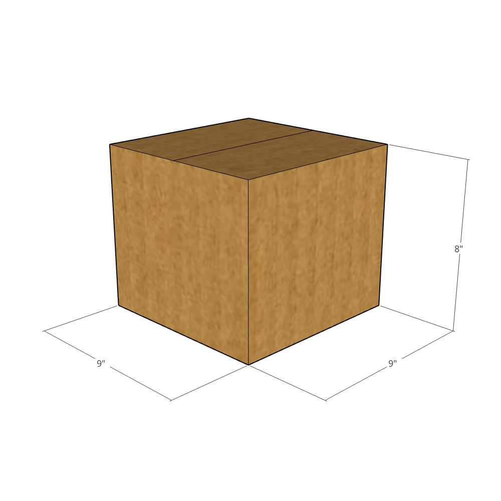 9 x 9 x 8" Corrugated Boxes -25 per Bundle