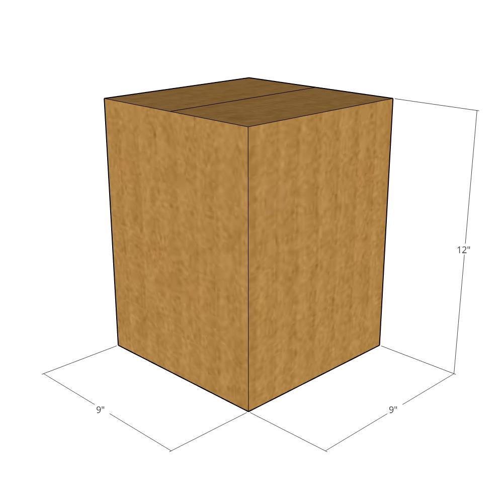 9 x 9 x 12" Corrugated Boxes -25 per Bundle