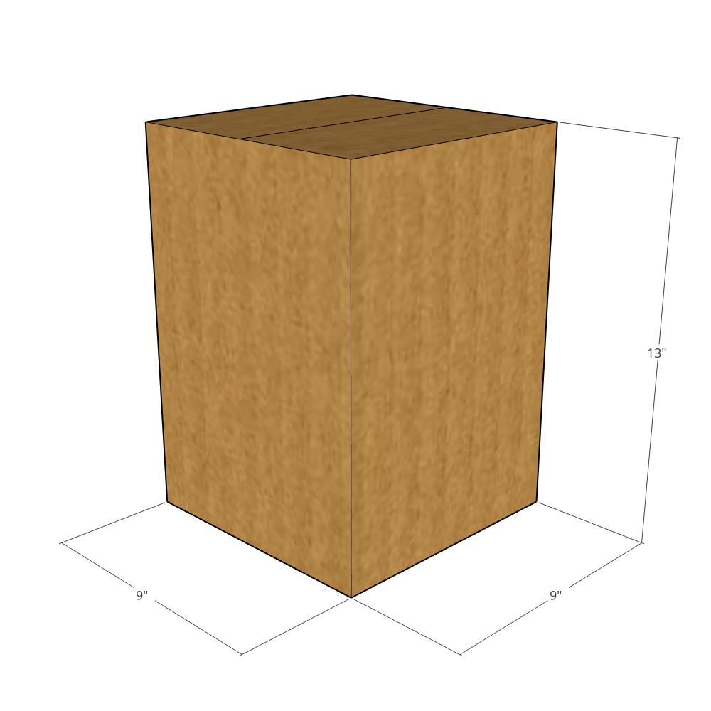 9 x 9 x 13" Double Wall Corrugated Boxes -25 per Bundle