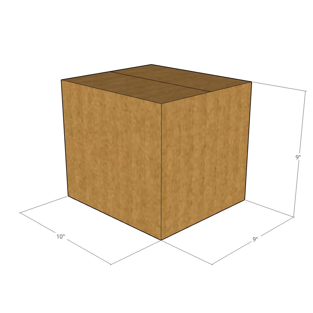 10 x 9 x 9" Corrugated Boxes -25 per Bundle