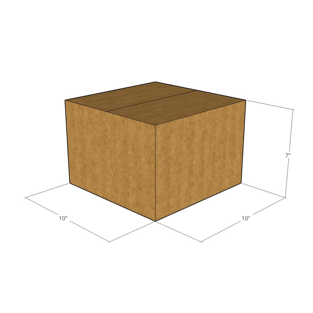 10 x 10 x 7" Corrugated Boxes -25 per Bundle