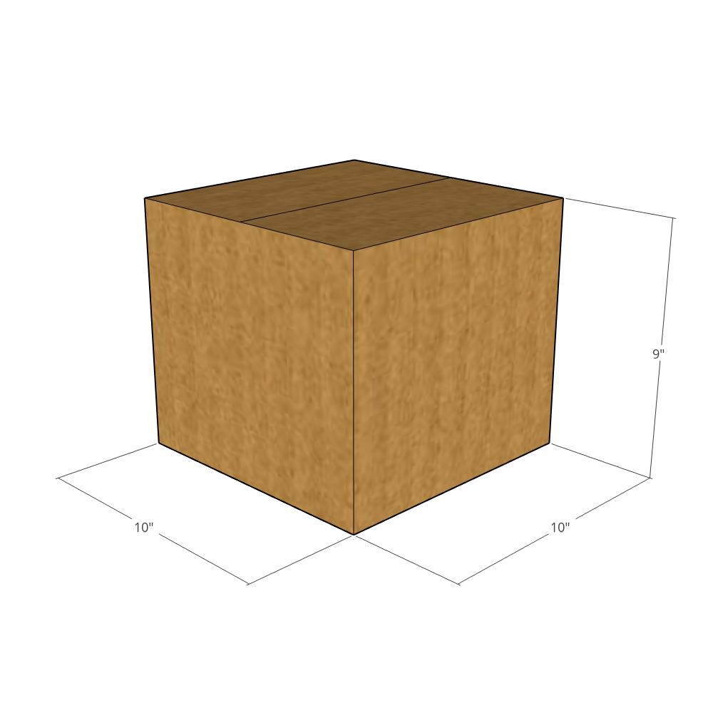10 x 10 x 9" Corrugated Boxes -25 per Bundle