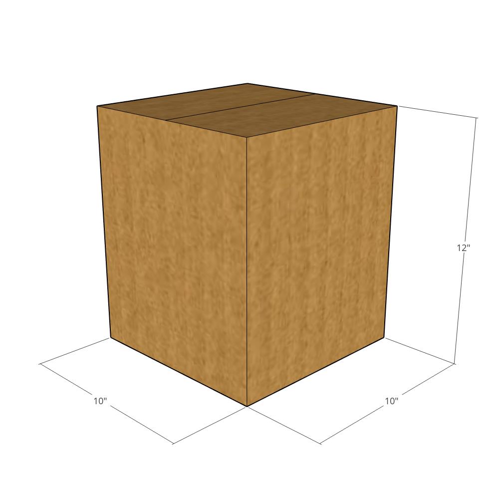 10 x 10 x 12" Multi-Depth Corrugated Boxes -25 per Bundle