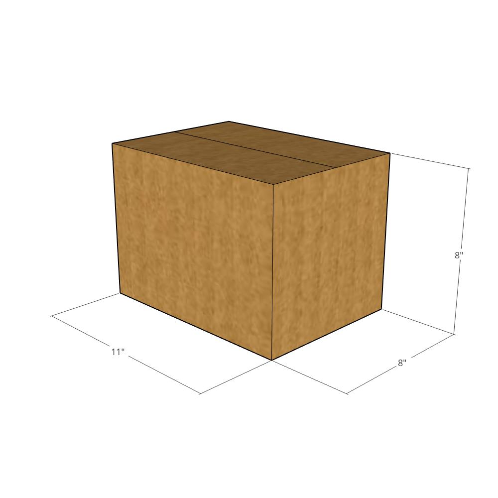 11 x 8 x 8" Corrugated Boxes -25 per Bundle
