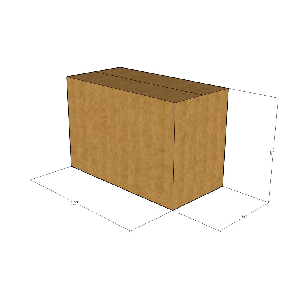 12 x 6 x 8" Corrugated Boxes -25 per Bundle