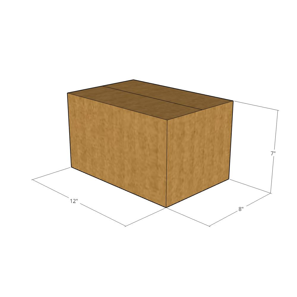 12 x 8 x 7" Corrugated Boxes -25 per Bundle