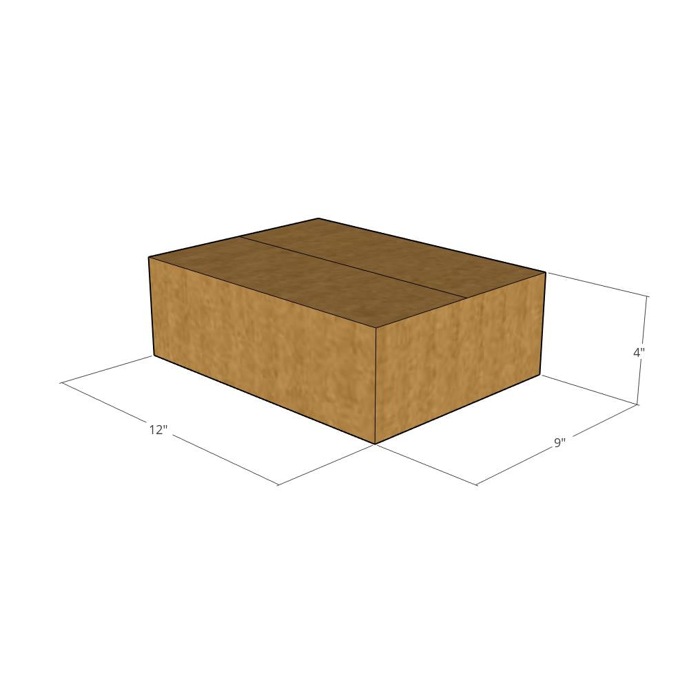12 x 9 x 4" Flat Corrugated Boxes -25 per Bundle