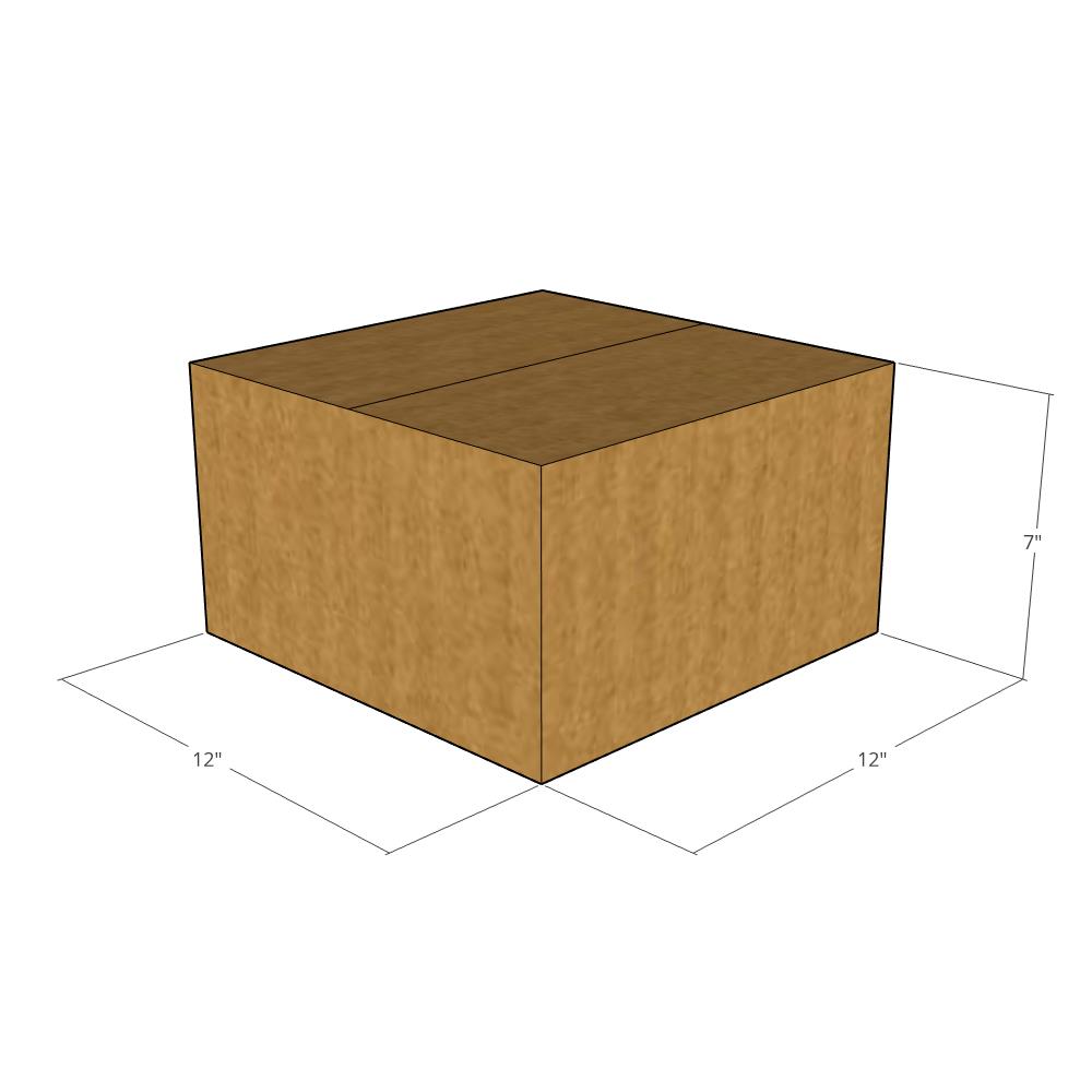 12 x 12 x 7" Corrugated Boxes -25 per Bundle