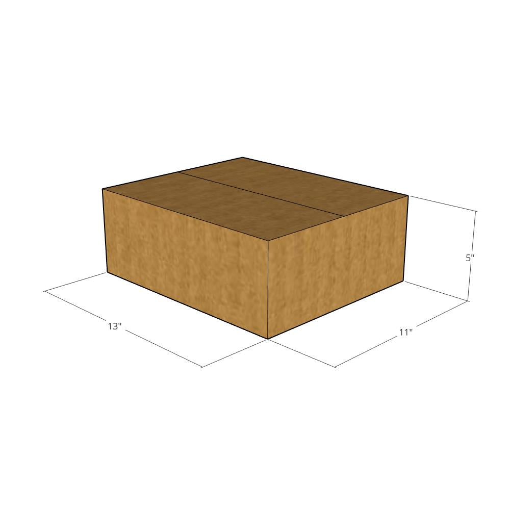 13 x 11 x 5" Flat Corrugated Boxes -25 per Bundle