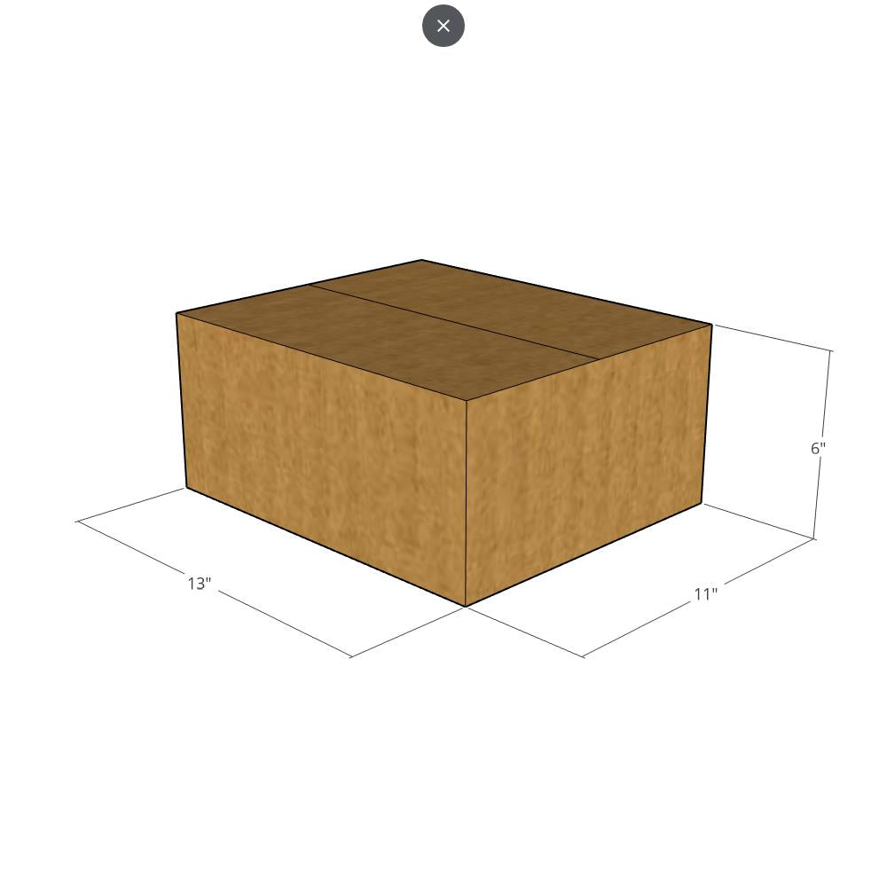 13 x 11 x 6" Corrugated Boxes -25 per Bundle