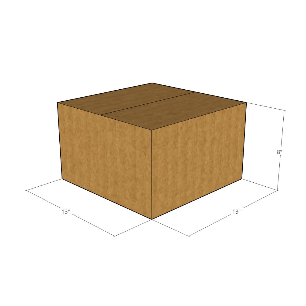 13 x 13 x 8" Corrugated Boxes -25 per Bundle