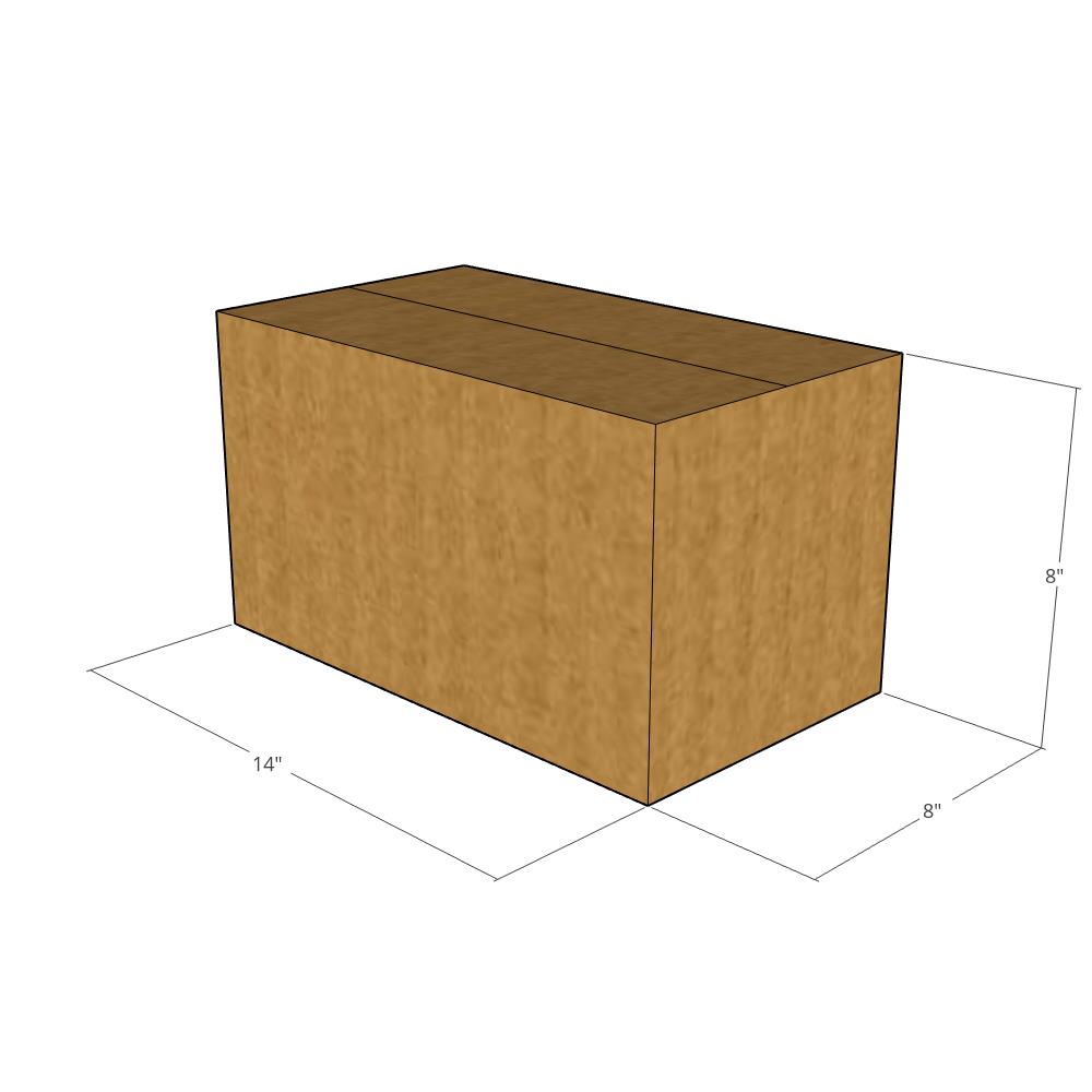 14 x 8 x 8" Corrugated Boxes -25 per Bundle
