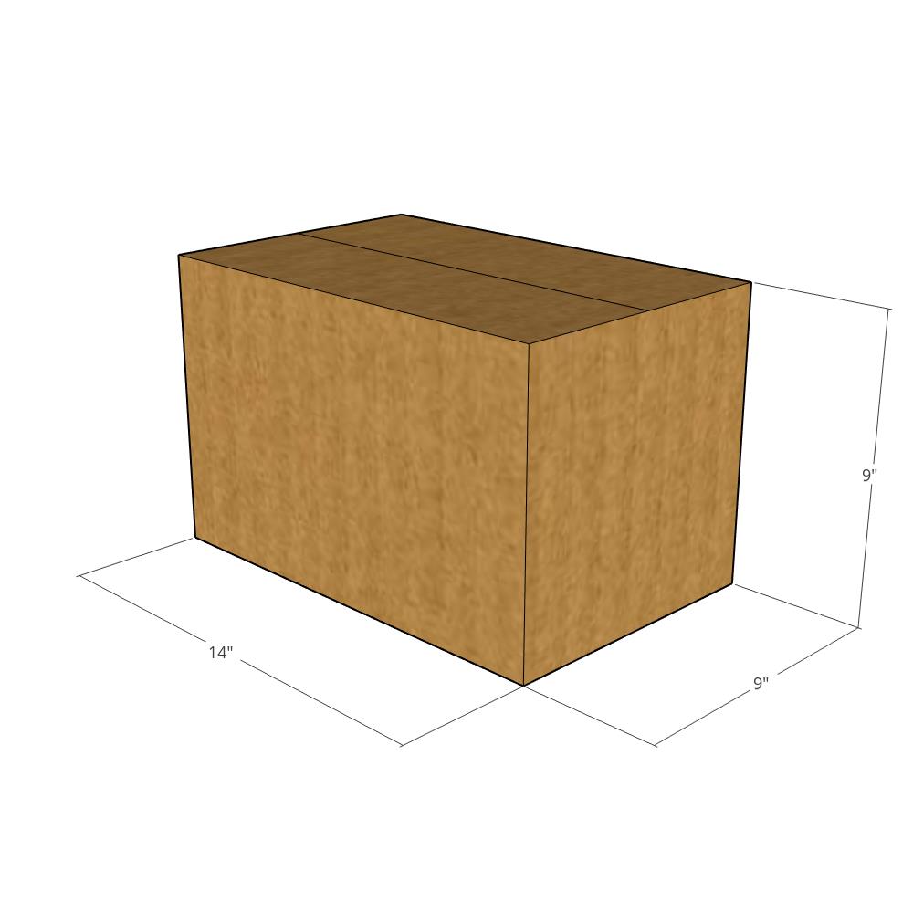 14 x 9 x 9" Corrugated Boxes -25 per Bundle