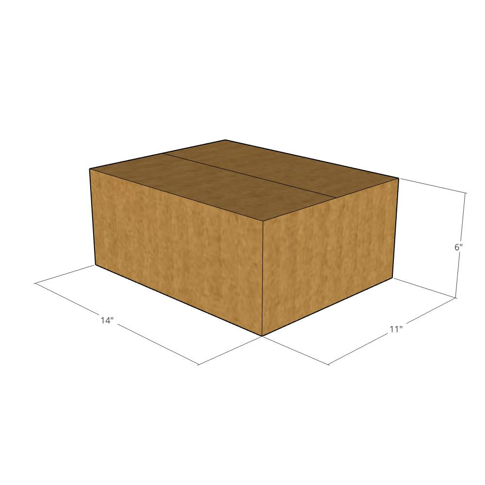 14 x 11 x 6" Corrugated Boxes -25 per Bundle