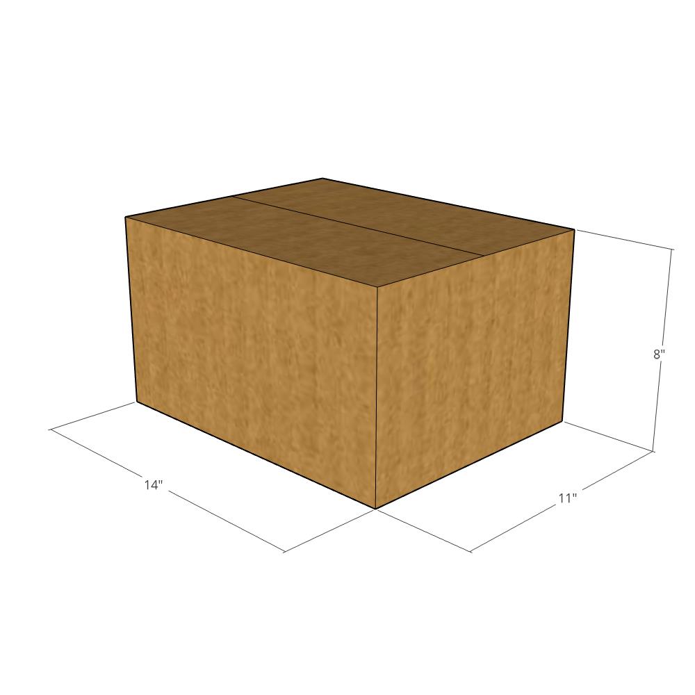 14 x 11 x 8" Corrugated Boxes -25 per Bundle