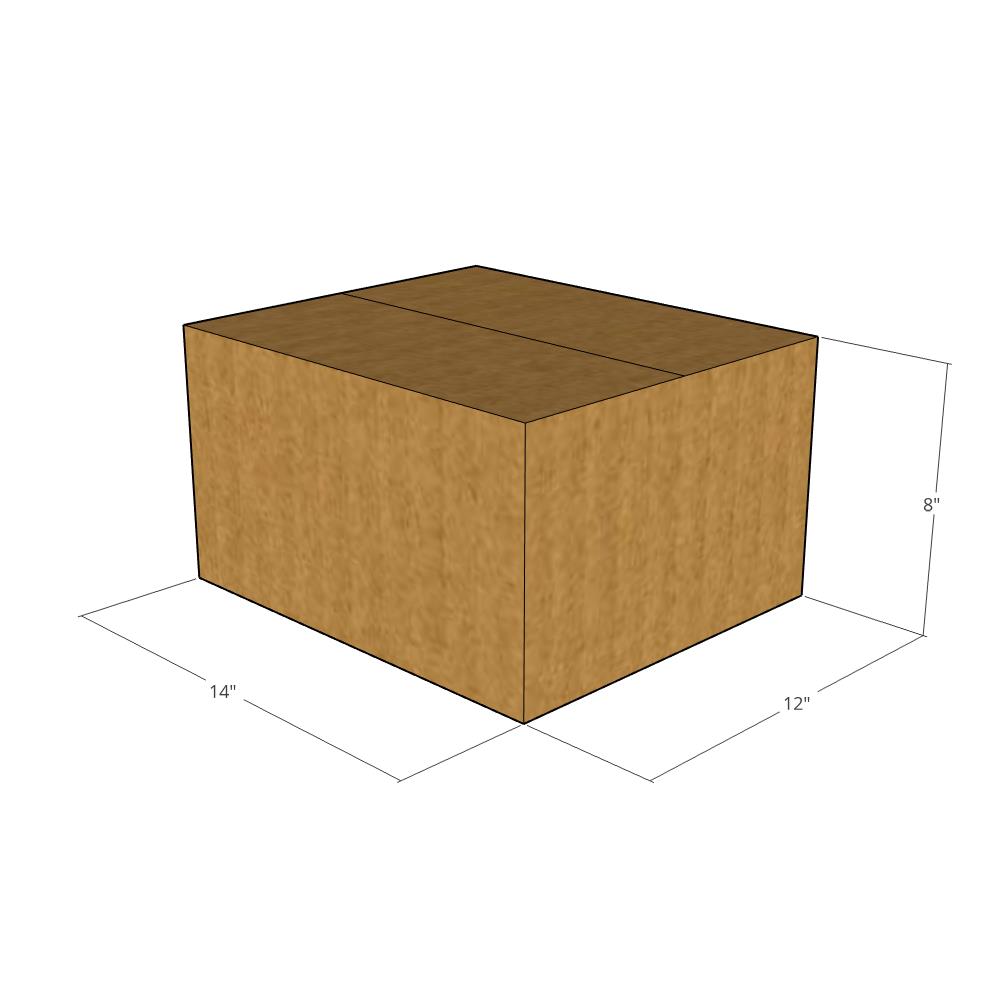 14 x 12 x 8" Corrugated Boxes -25 per Bundle