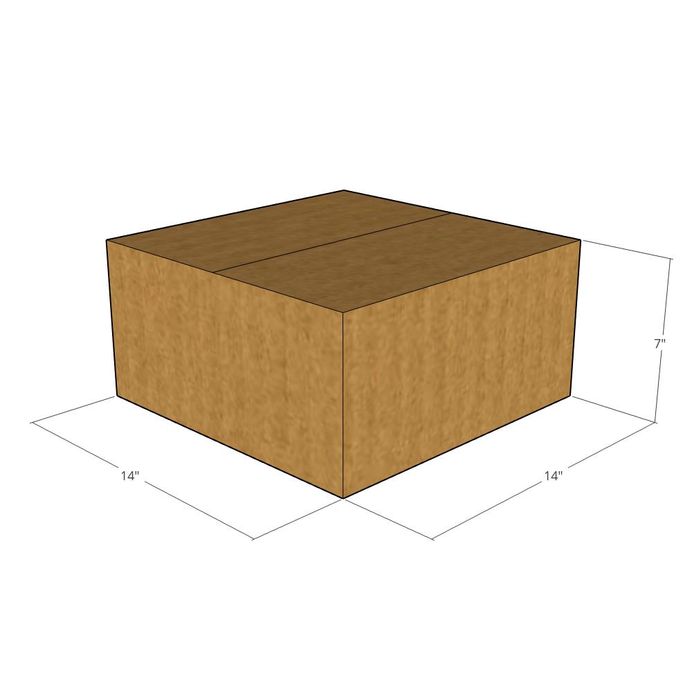 14 x 14 x 7" Corrugated Boxes -25 per Bundle