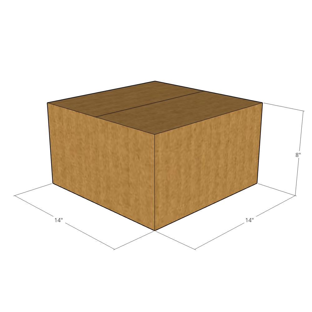 14 x 14 x 8" Corrugated Boxes -25 per Bundle