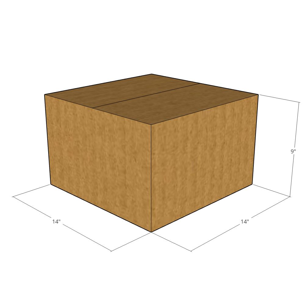 14 x 14 x 9" Corrugated Boxes -25 per Bundle