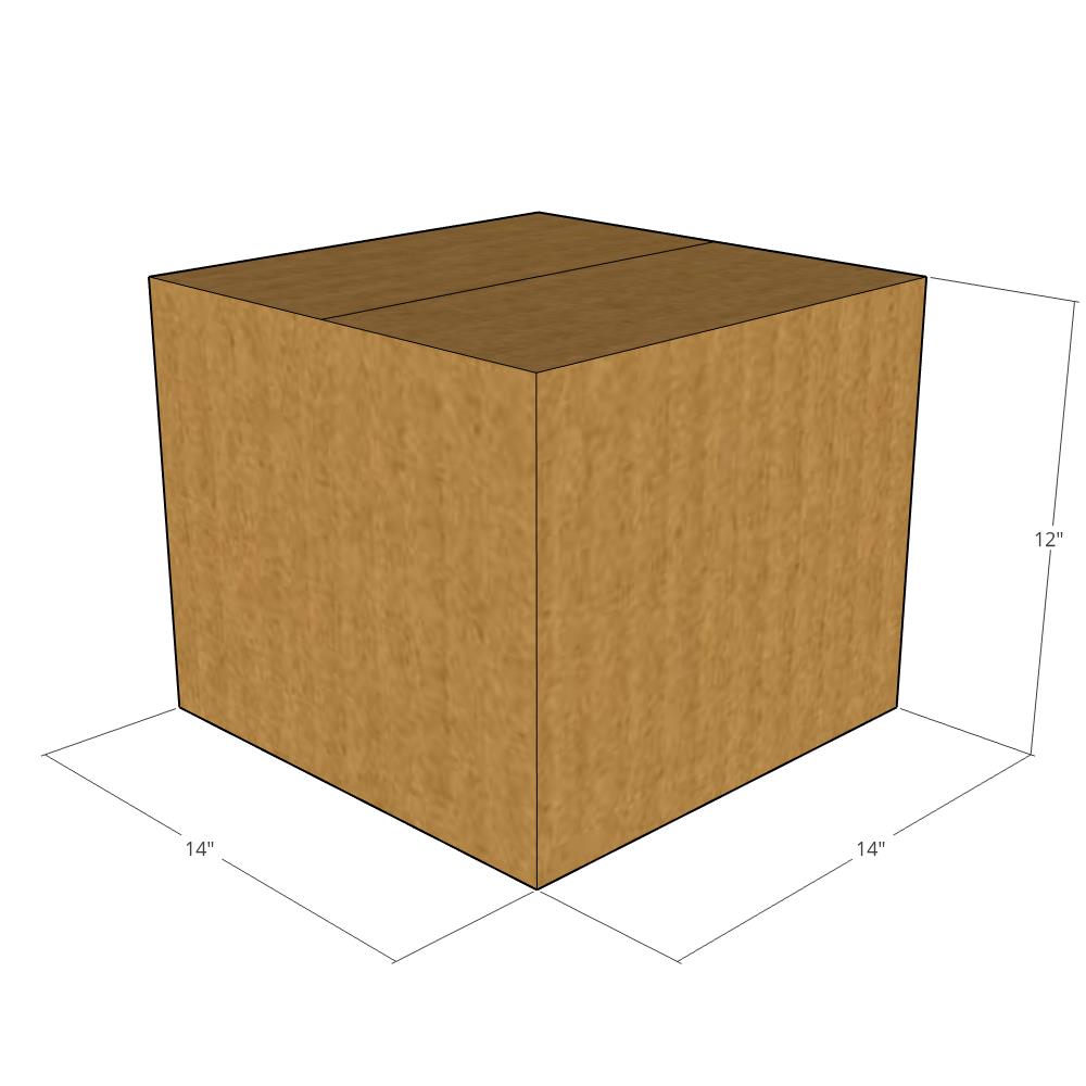 14 x 14 x 12" Corrugated Boxes -25 per Bundle