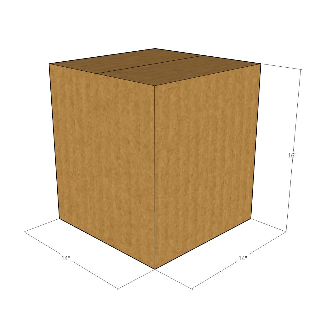 14 x 14 x 16" Corrugated Boxes -25 per Bundle