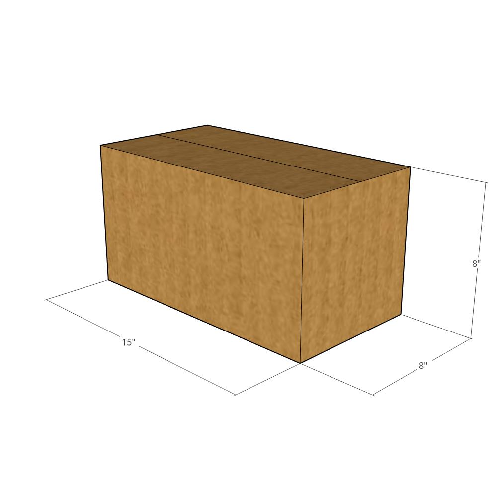 15 x 8 x 8" Corrugated Boxes -25 per Bundle