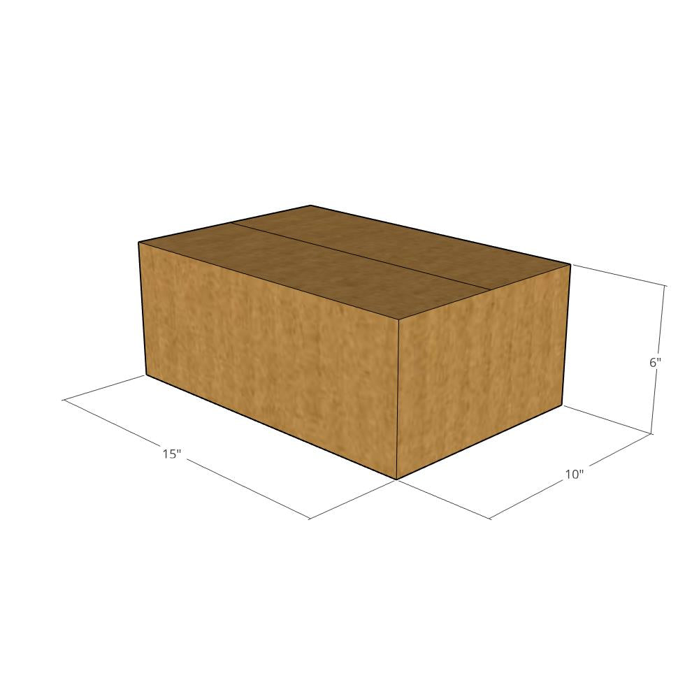 15 x 10 x 6" Corrugated Boxes -25 per Bundle