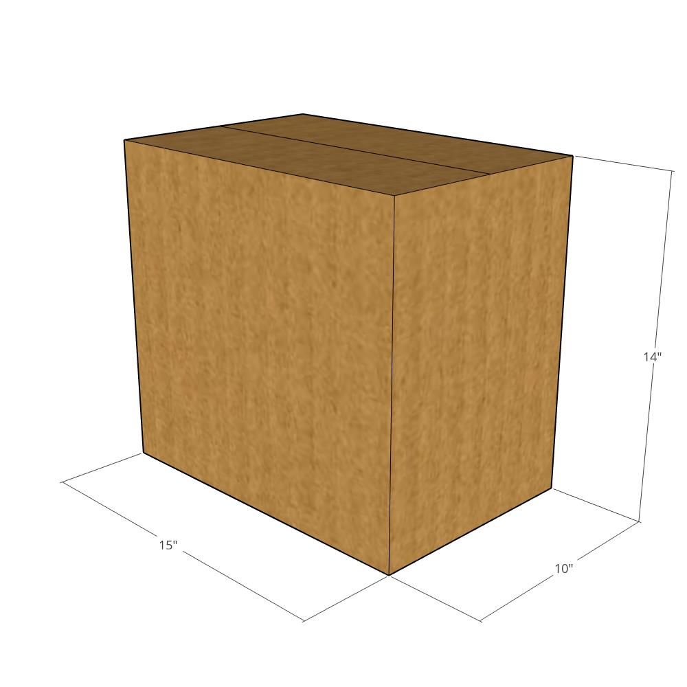15 x 10 x 14" Corrugated Boxes -25 per Bundle