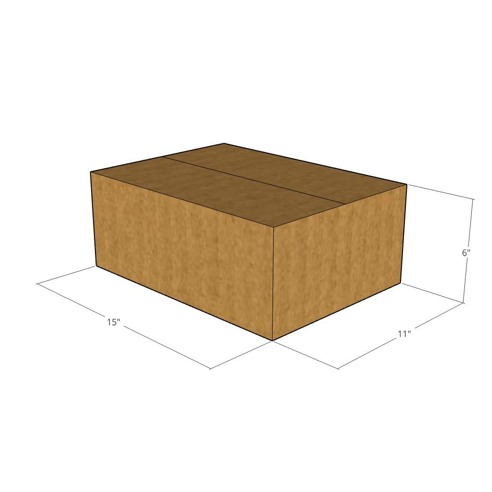 15 x 11 x 6" Corrugated Boxes -25 per Bundle