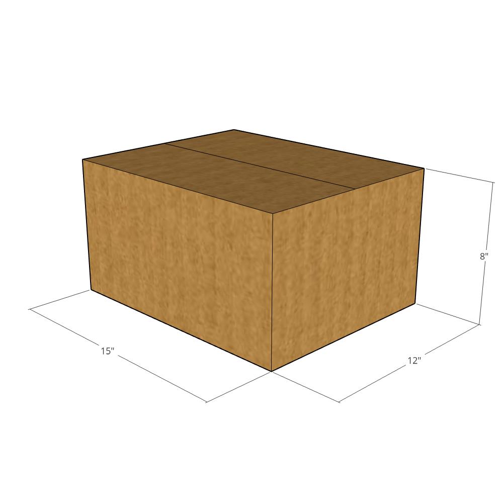 15 x 12 x 8" Corrugated Boxes -25 per Bundle